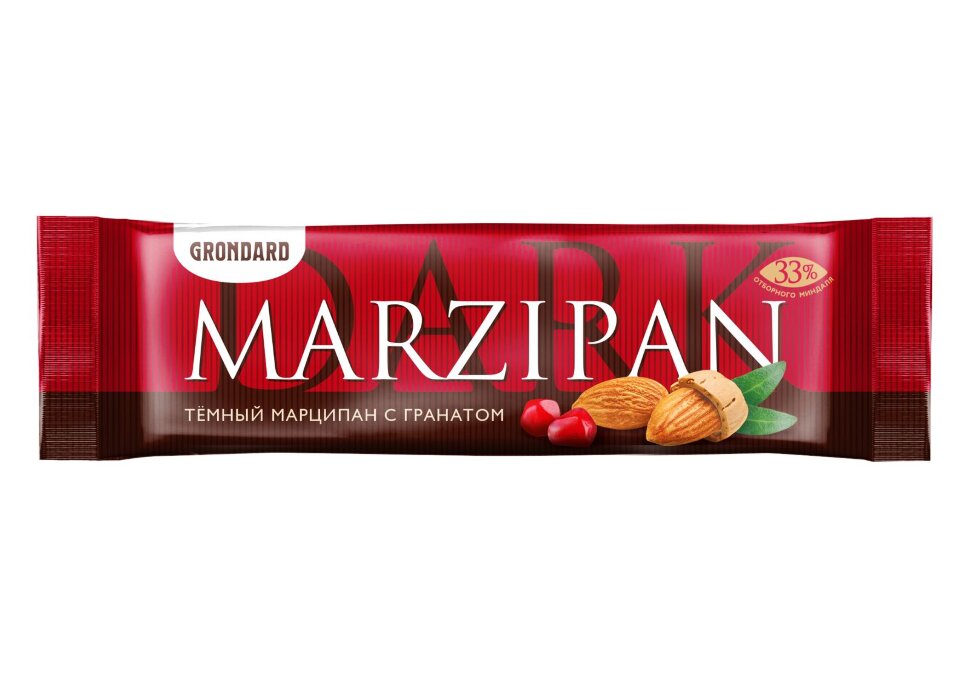  TM Grondard     (10973) Батончики глазированные Марципановые ГРАНАТ, (24шт по 50г)       в Дербенте